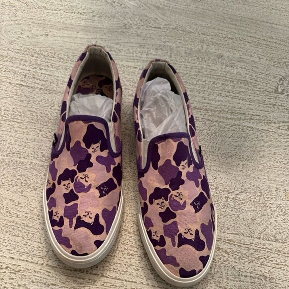 Ripndip Invisible Purple camo shoes size 11 slipons - Picture 1 of 5